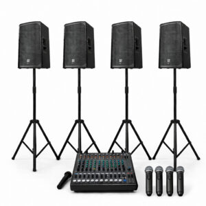 4speakers and 4 microphones